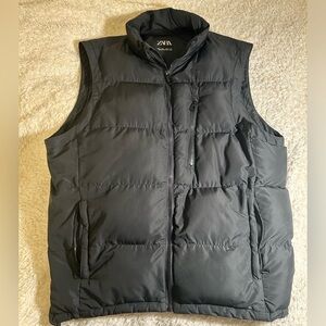 Zara Black puffer vest